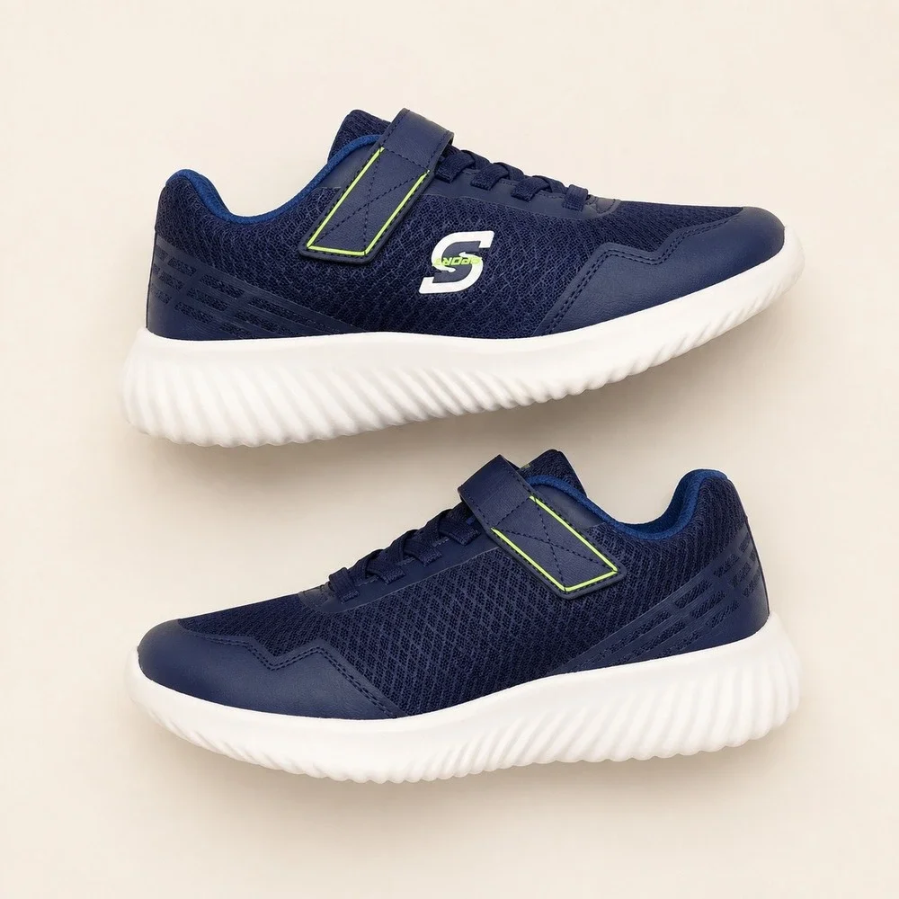 S Sport by Skechers Rayner Boys Blue Mesh Athletic Sneakers Size 6